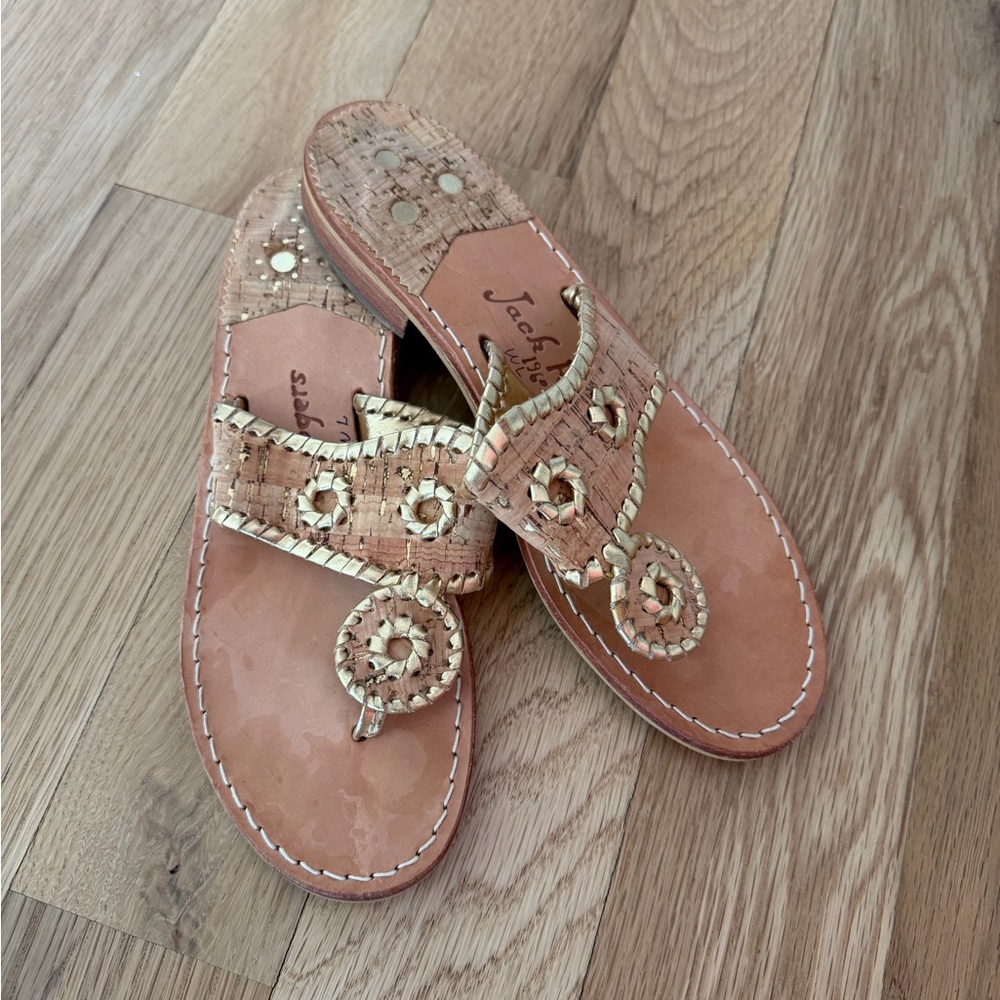 Jack Rogers Women's Woven Tan Sandals